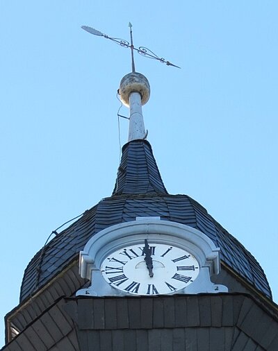 Turmkugel der ev.-luth. Kirche Dittersbach (Frauenstein). Foto: Jörg Lange.