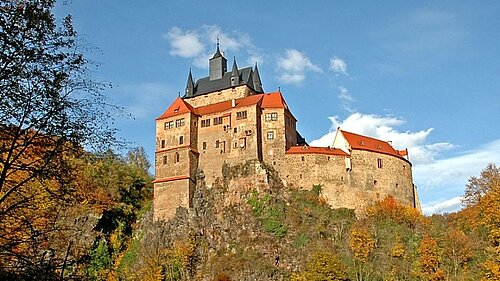 Ansicht der Burg Kriebstein