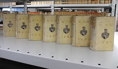 Bände aus der Gersdorffschen Stiftungsbibliothek in der Stadtbibliothek Bautzen